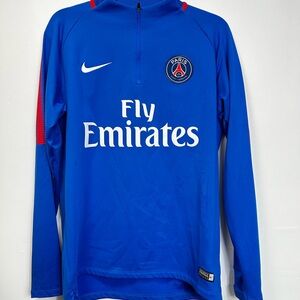 Nike Blue PSG Jacket blue with Red Details